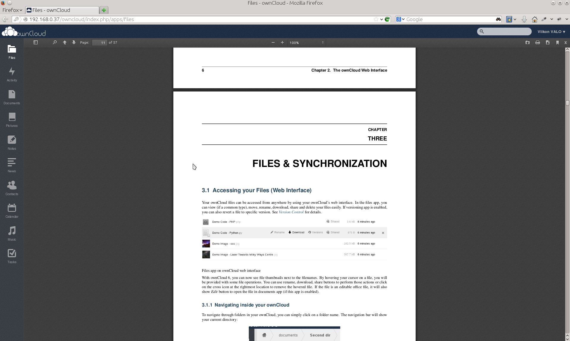 galleryimage:Sisäänrakennettu PDF-katselin osaa näyttääPDF-tiedostot varsinhyvin.